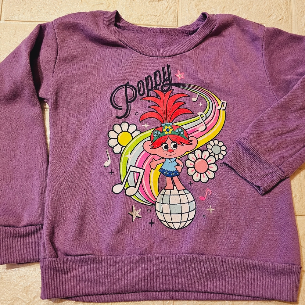 Trolls Poppy Shirt Girls Purple